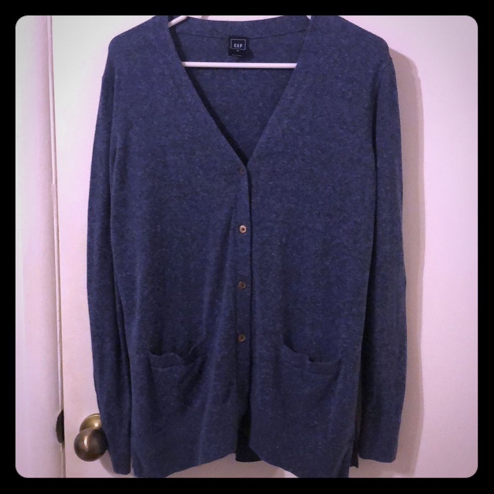 Gap Navy Blue Boyfriend Cardigan w/ Pockets!
